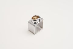 Citrine Monolith Ring in Sterling Silver 925 by SAKRA