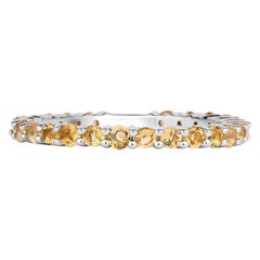 Citrine Ring 0.8 Carats Sterling Silver