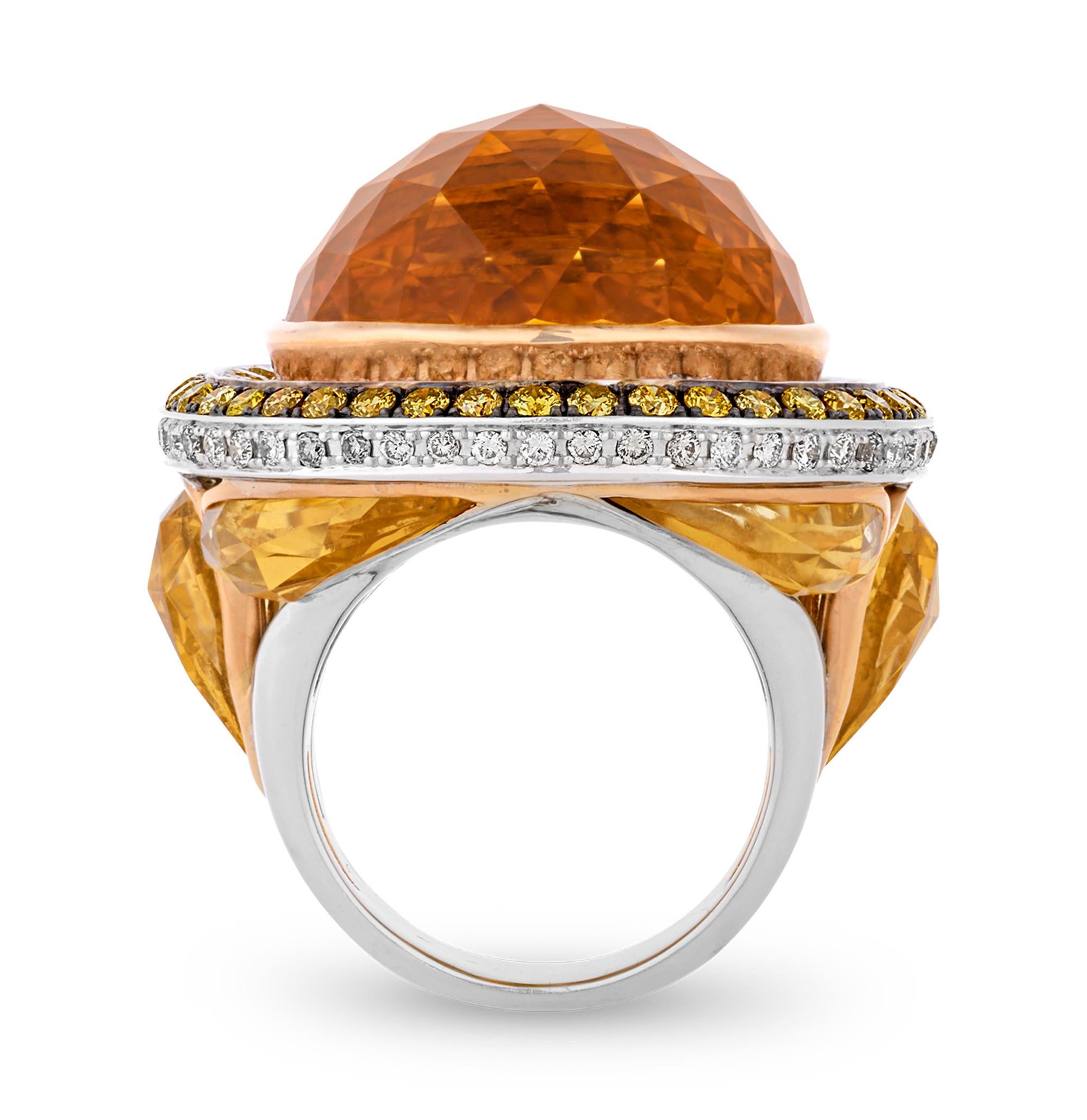 Citrin-Ring, 50,79 Karat (Moderne) im Angebot