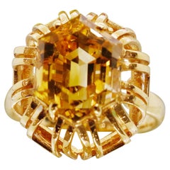 Citrin Ring Etsy 18kt Massivgold