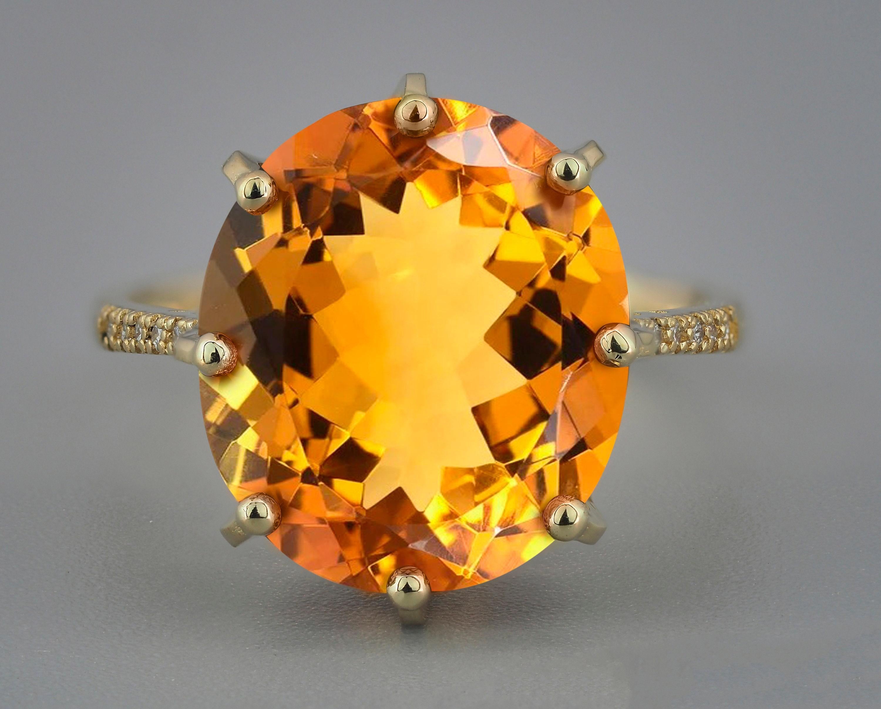 Im Angebot: Ring aus Citrin () 2