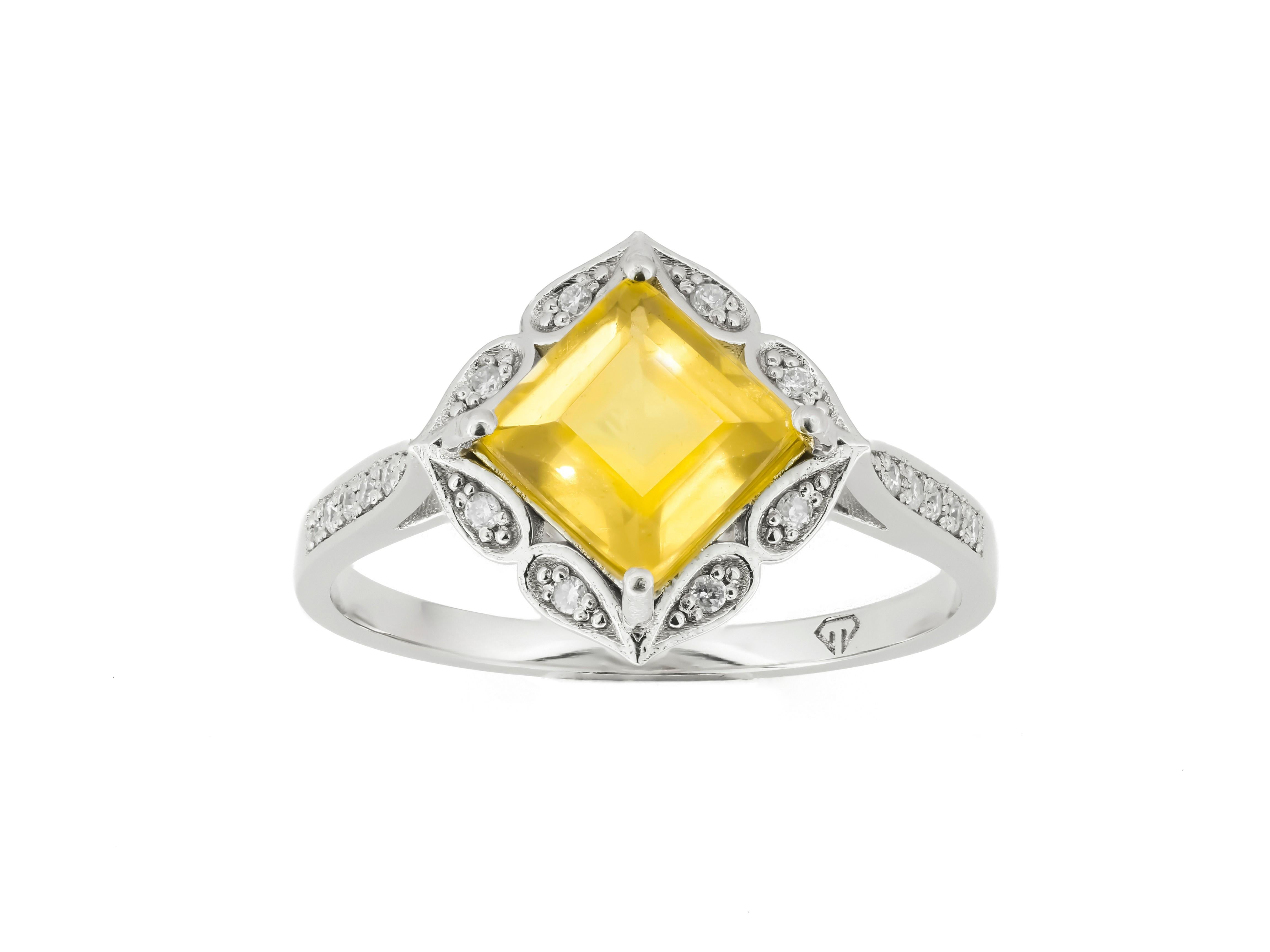 En vente :  Bague en citrine 2