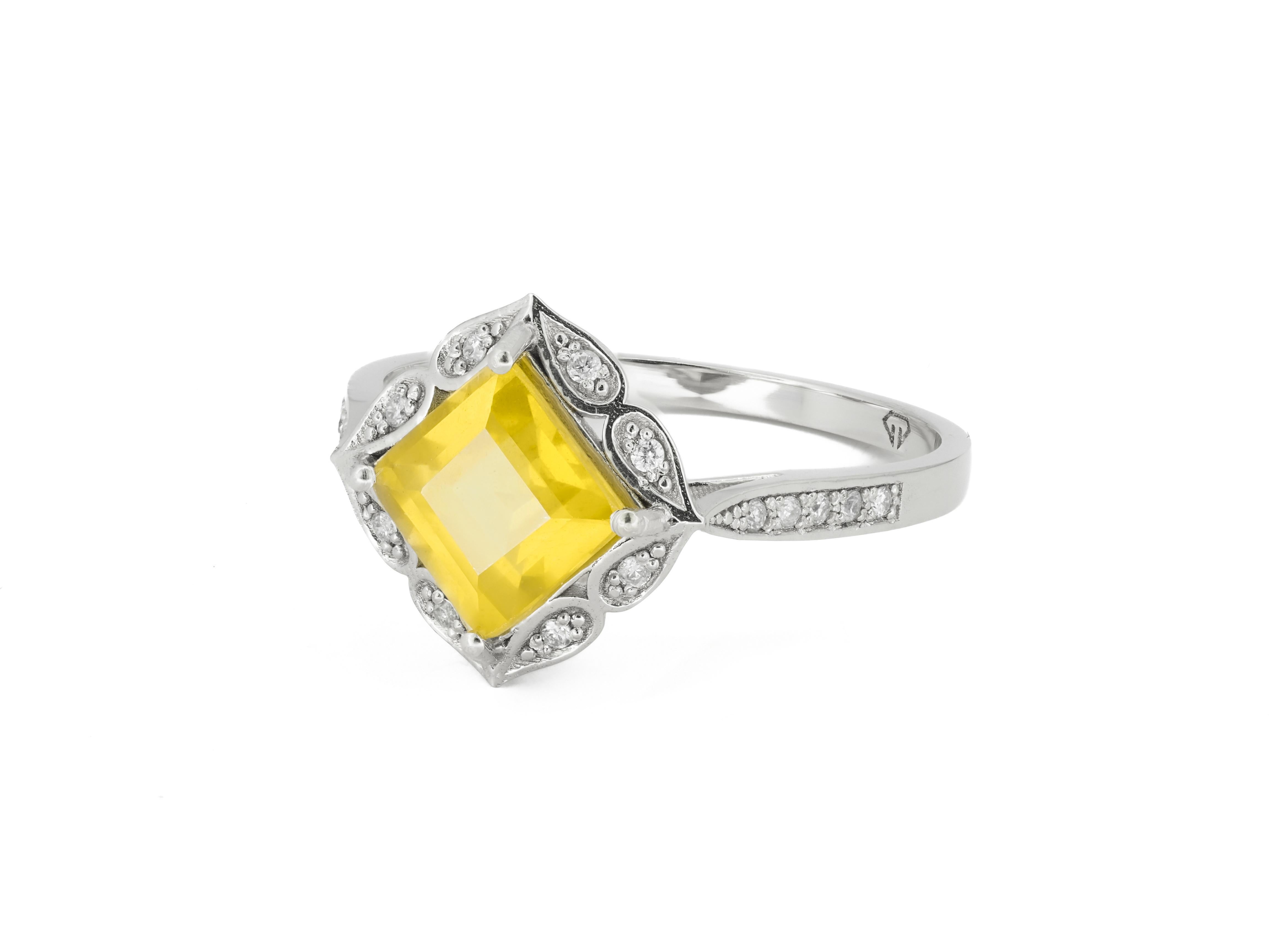 En vente :  Bague en citrine 3