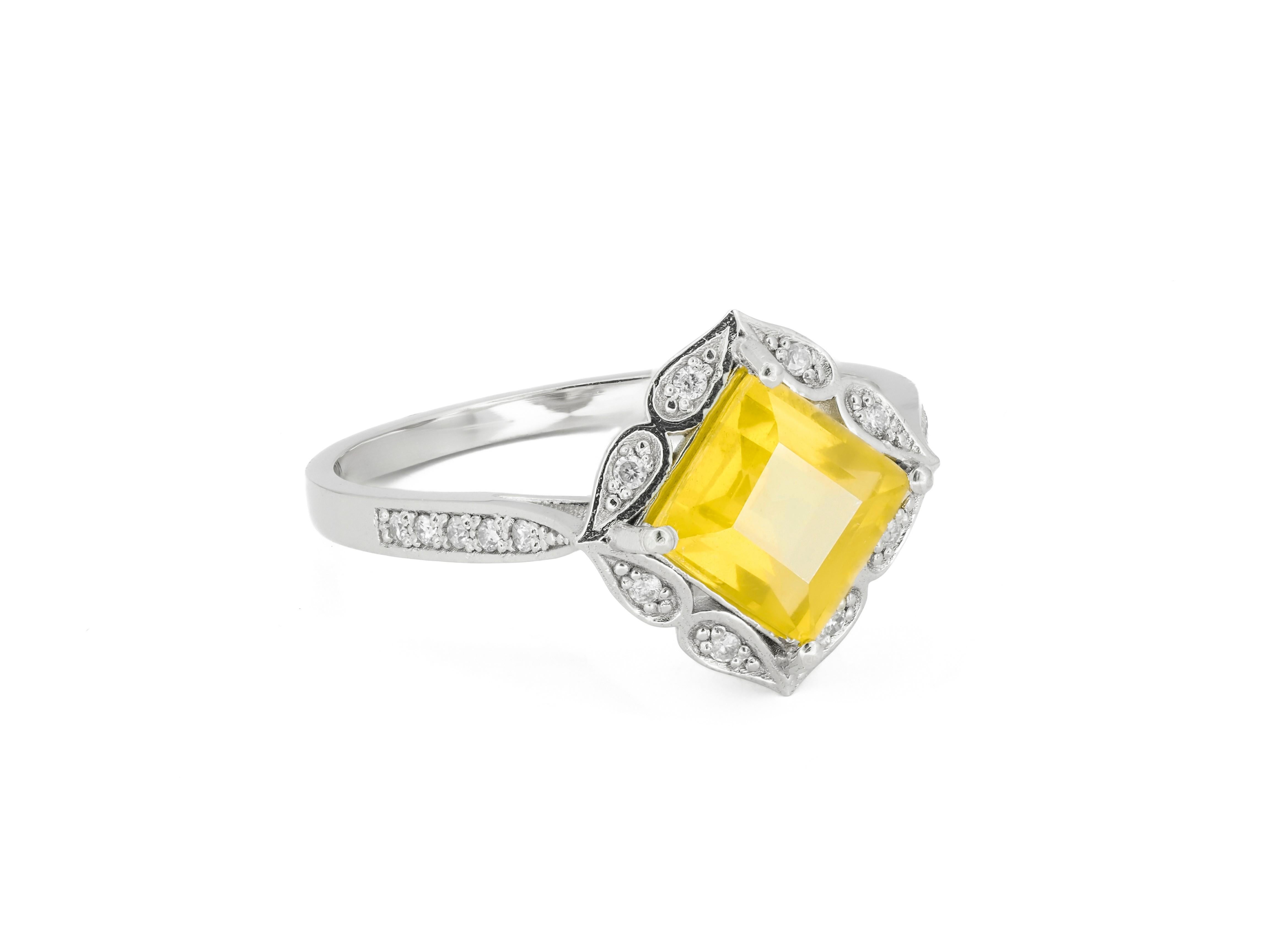 En vente :  Bague en citrine 5