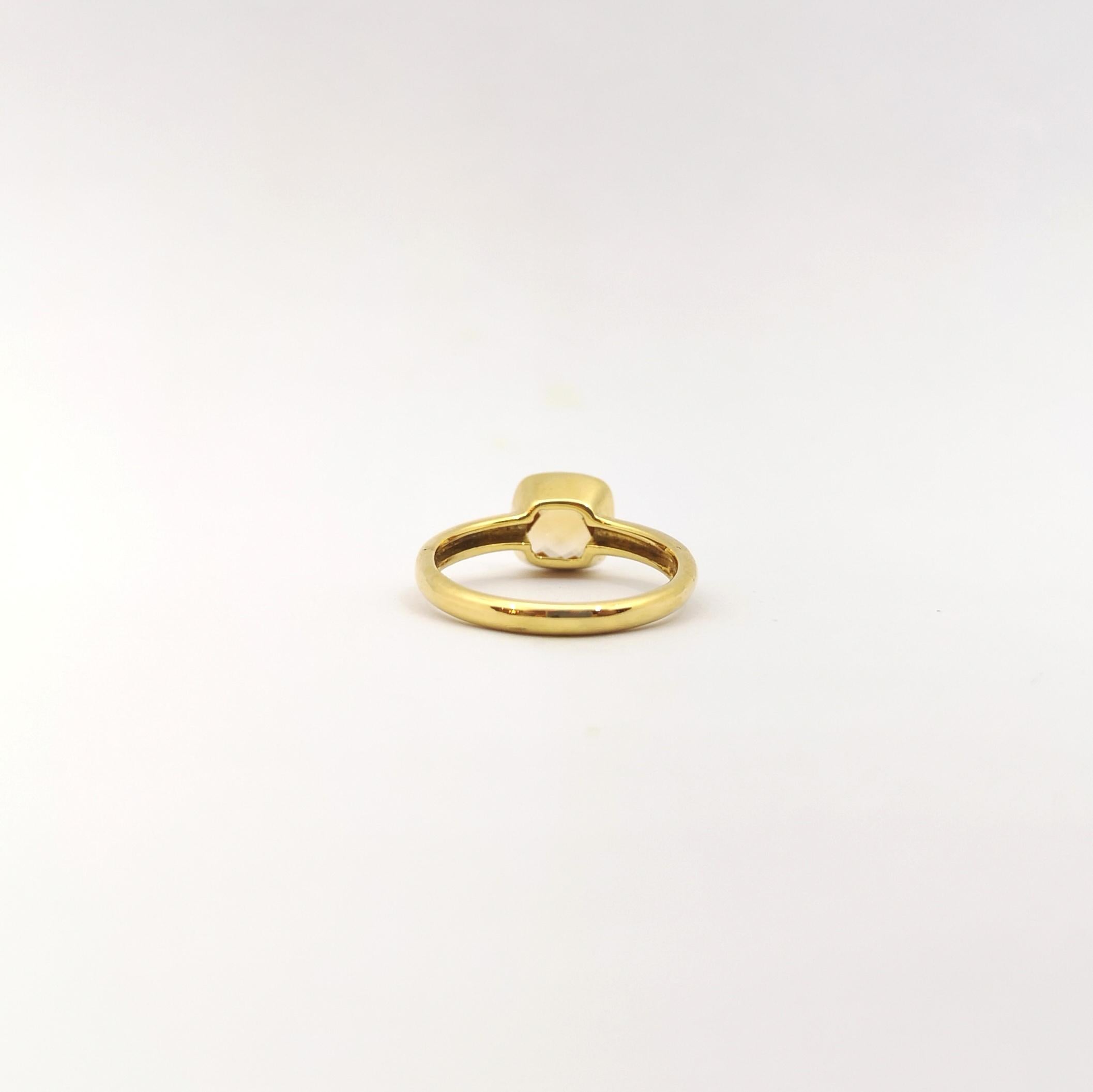 Citrine Ring se in 14K Gold Settings For Sale 3