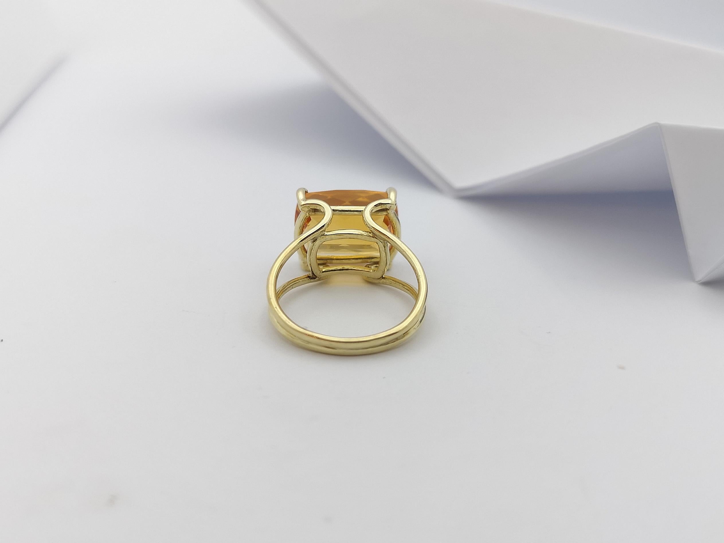 Citrine Ring Set in 14 Karat Gold Settings 7