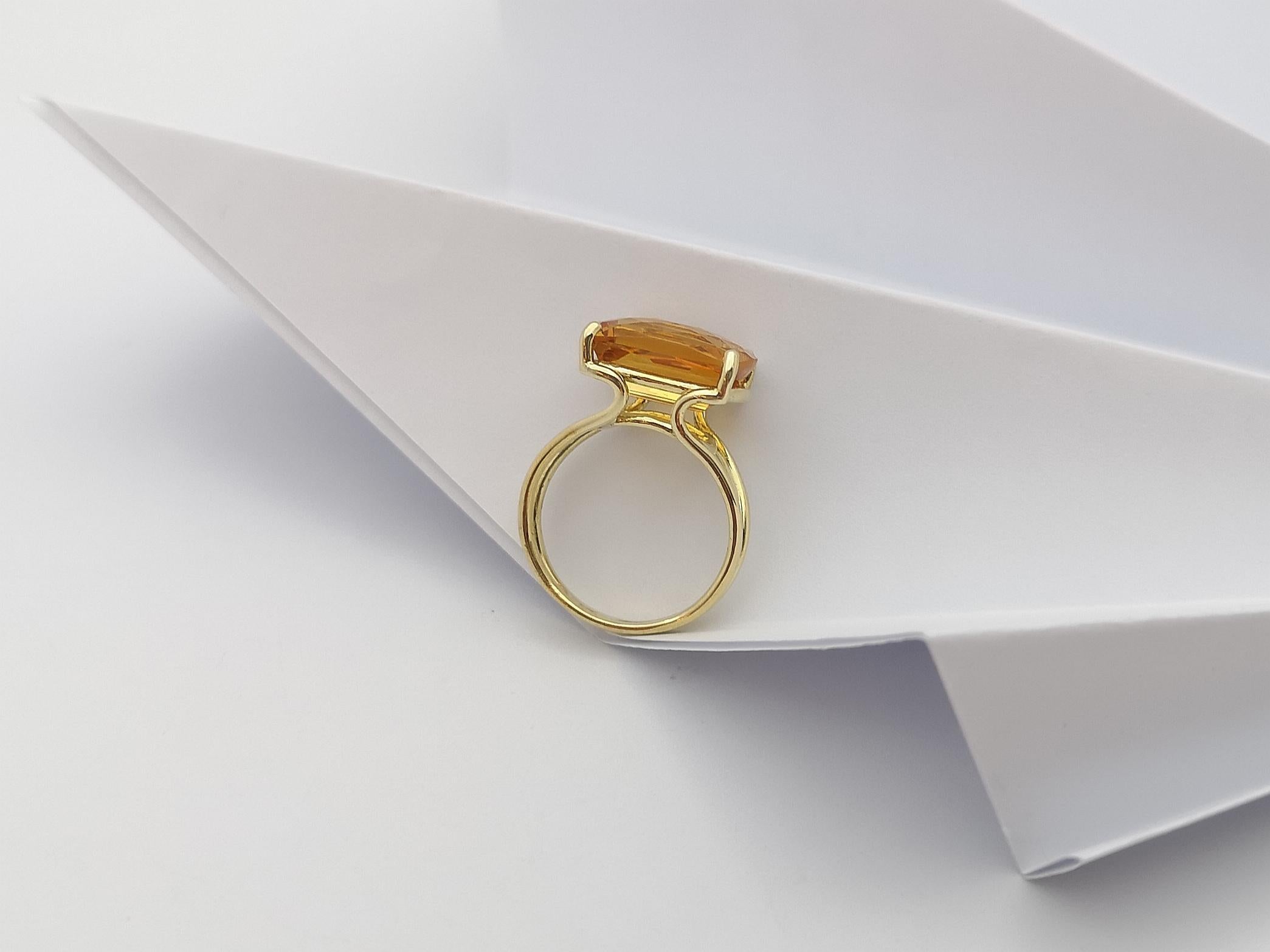 Citrine Ring Set in 14 Karat Gold Settings 10