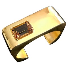 Bracciale quadrato con citrino incastonato