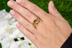 Citrine Three Stone Ring 3.75 Carats