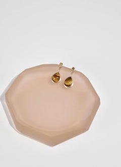 Citrine Tigers Eye Earrings