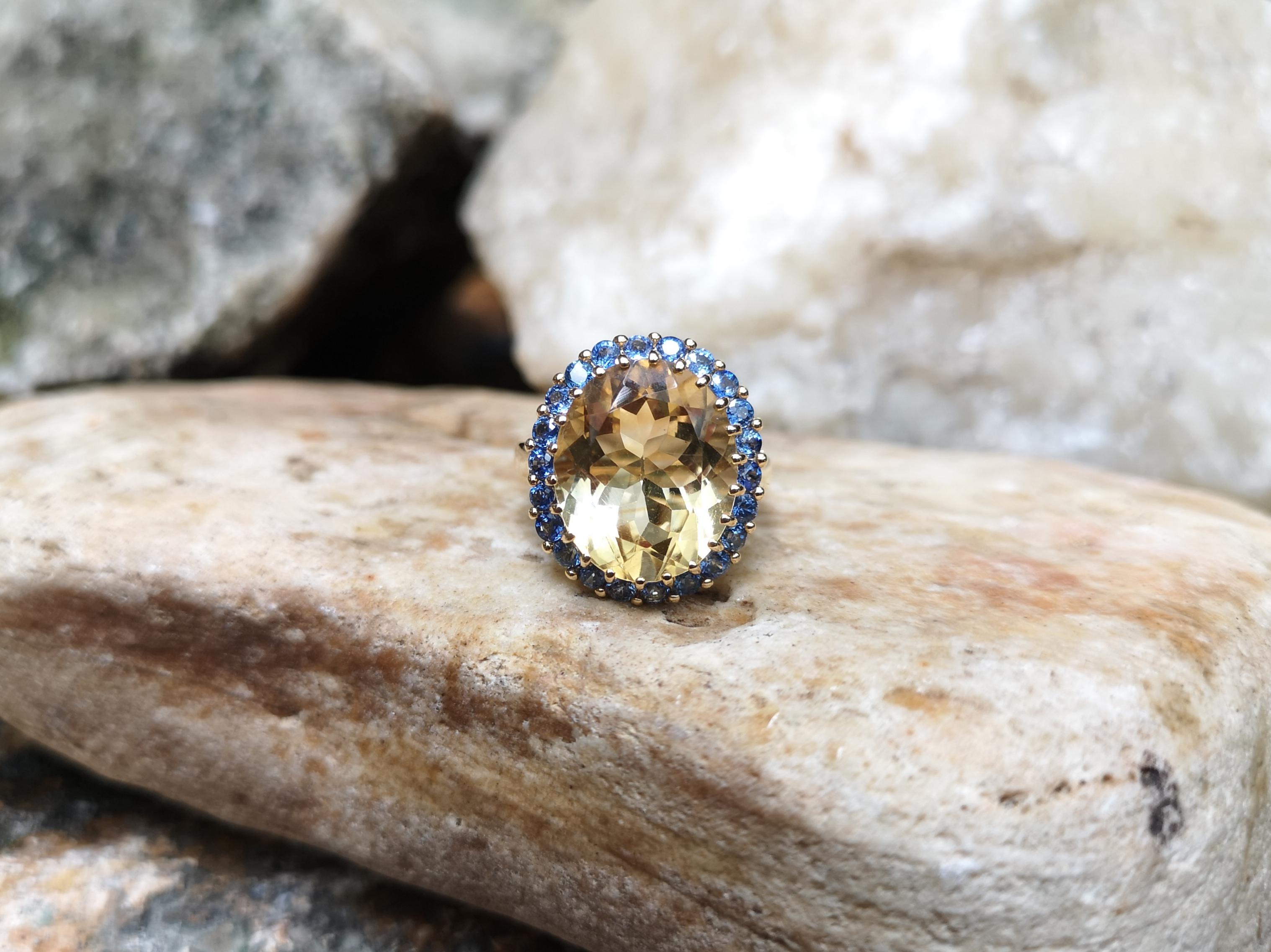 blue sapphire and citrine together