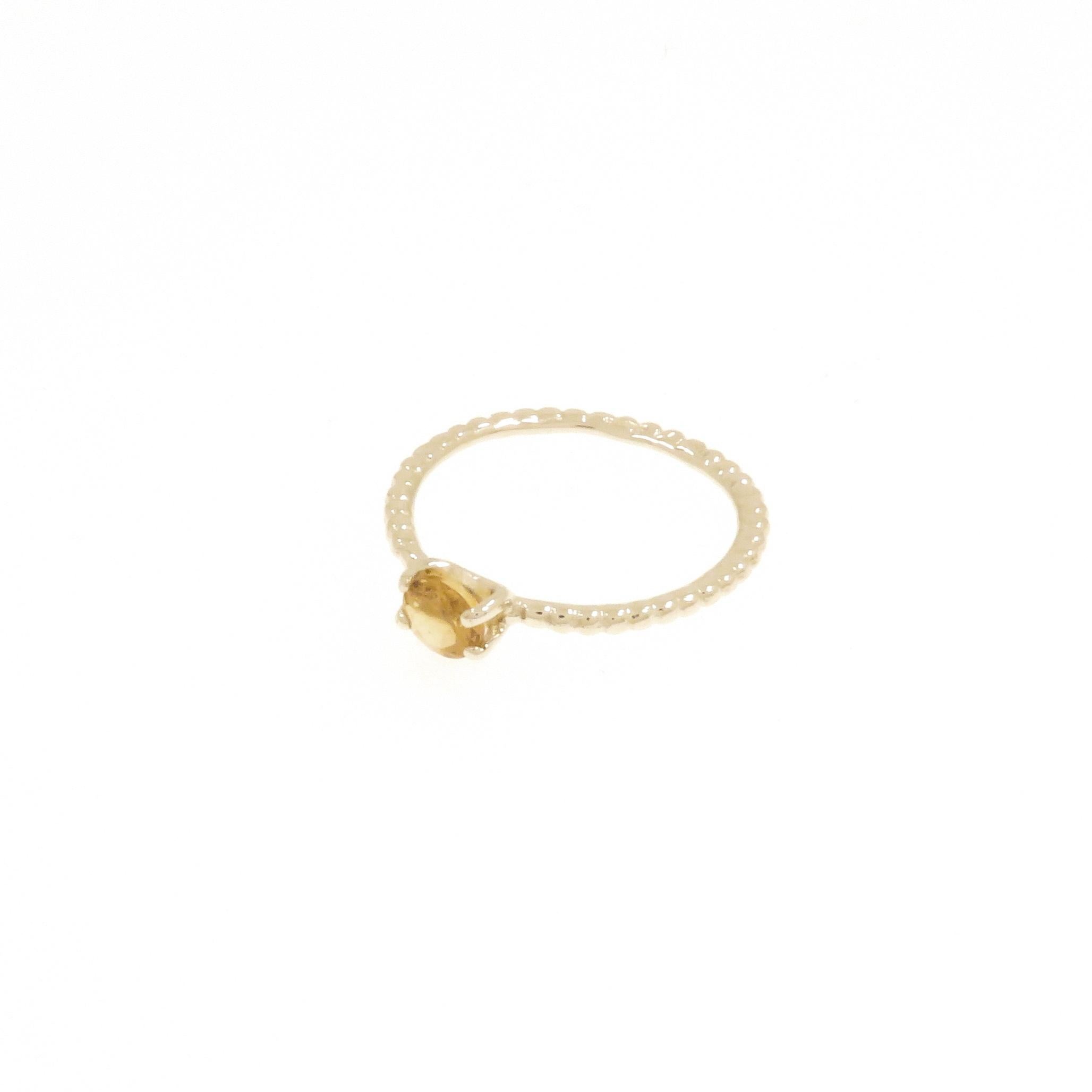 Citrine Withe Gold Stacking Ring Handcrafted in Italy by Botta Gioielli For Sale 1