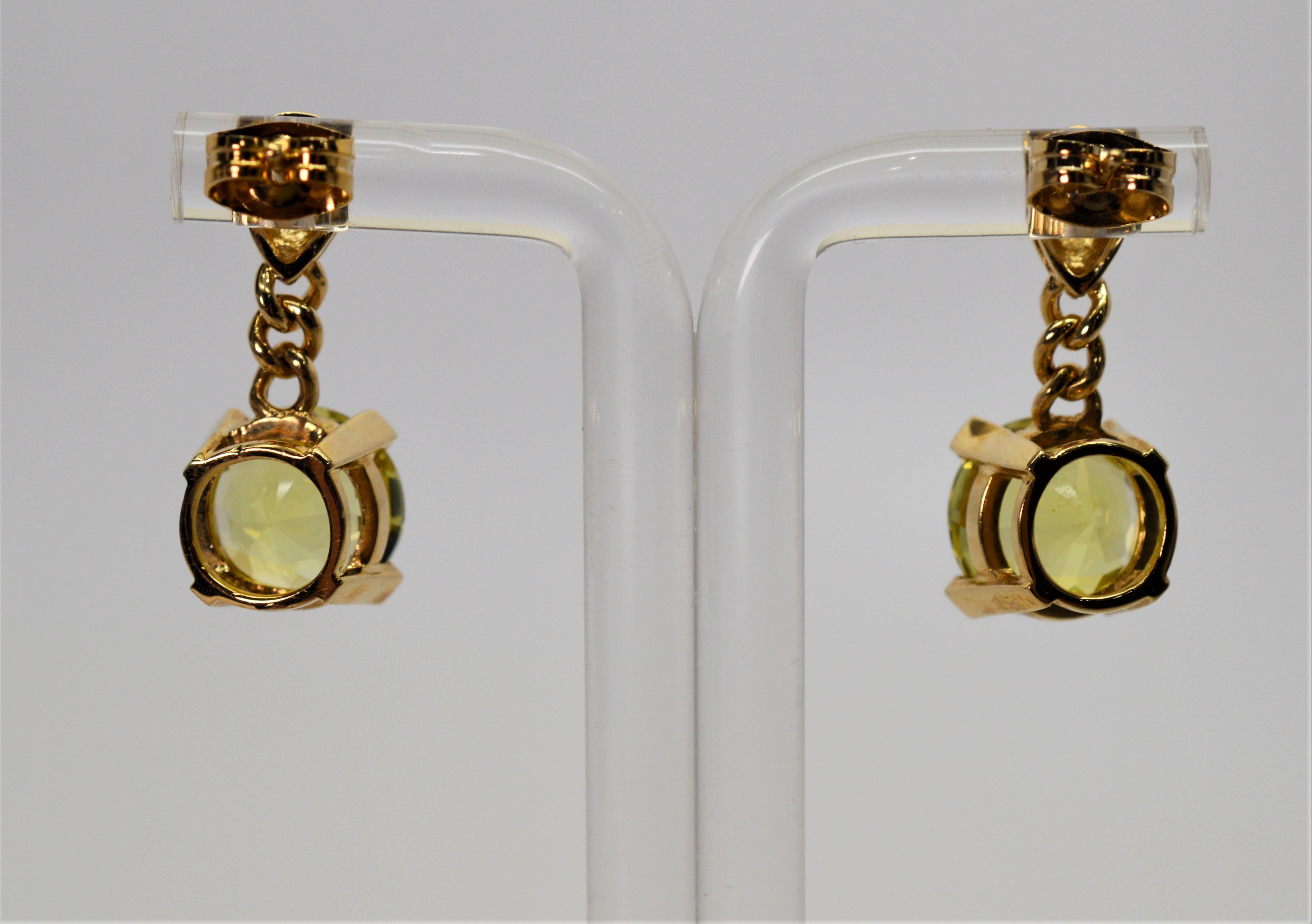 citrine earrings