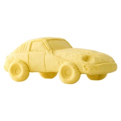 "Citron Sportscar" Miniature Porcelain Car Sculpture