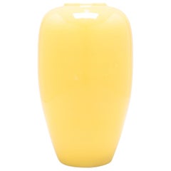 Citron Yellow Tapered Vase