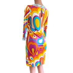 Citrus Mix-Print INES shift dress Flora Kung NWT