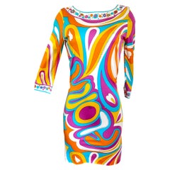 Citrus Mix-Print INES shift dress Flora Kung NWT