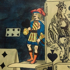 Citta de Carte/Farfalle Folding Screen by Piero Fornasetti