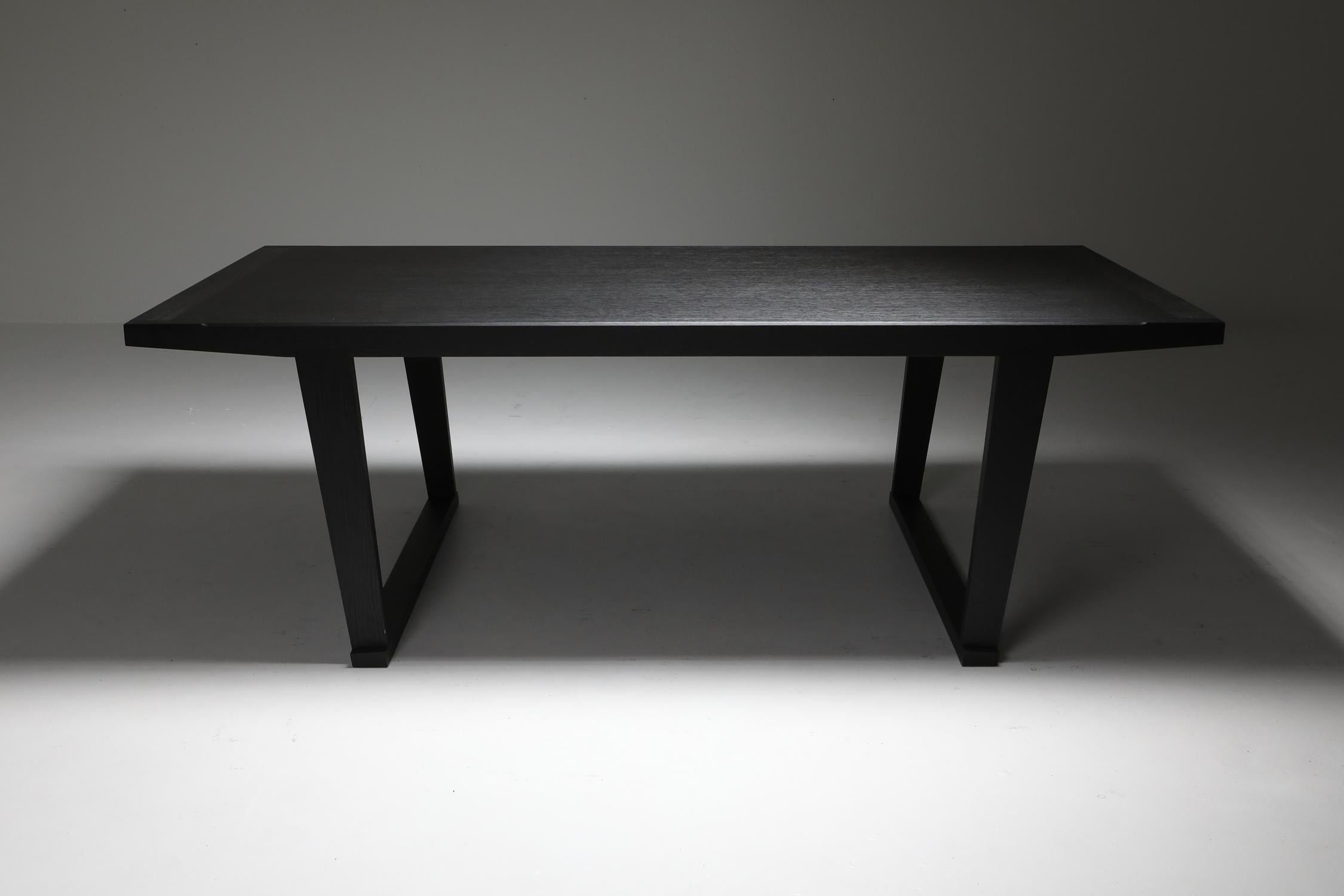 Maxalto, Antontio Citterio, ebonized oak dining table, 2004


Antonio Citterio was born in Meda in 1950, started his design office in 1972, and graduated in architecture at the Milan Polytechnic in 1975.
Between 1987 and 1996 he worked in