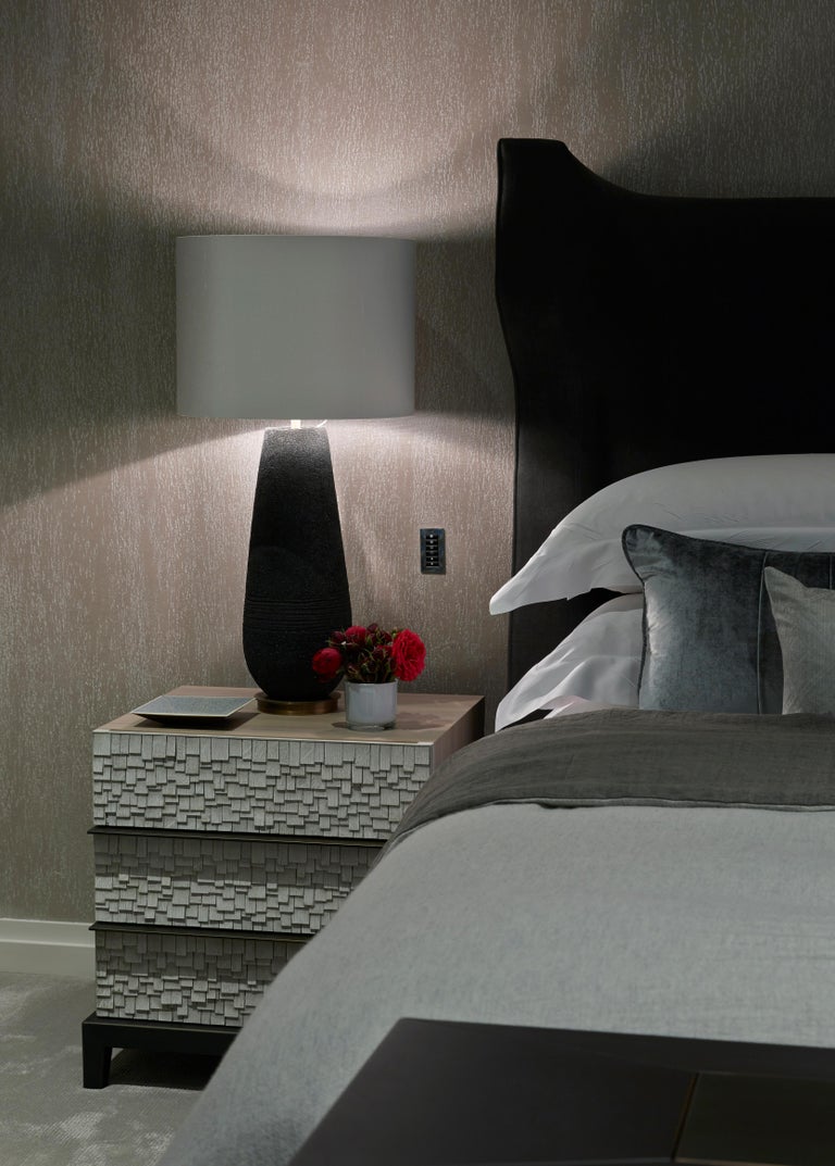 City Bedside Table Size II, Three Drawers For Sale at 1stDibs