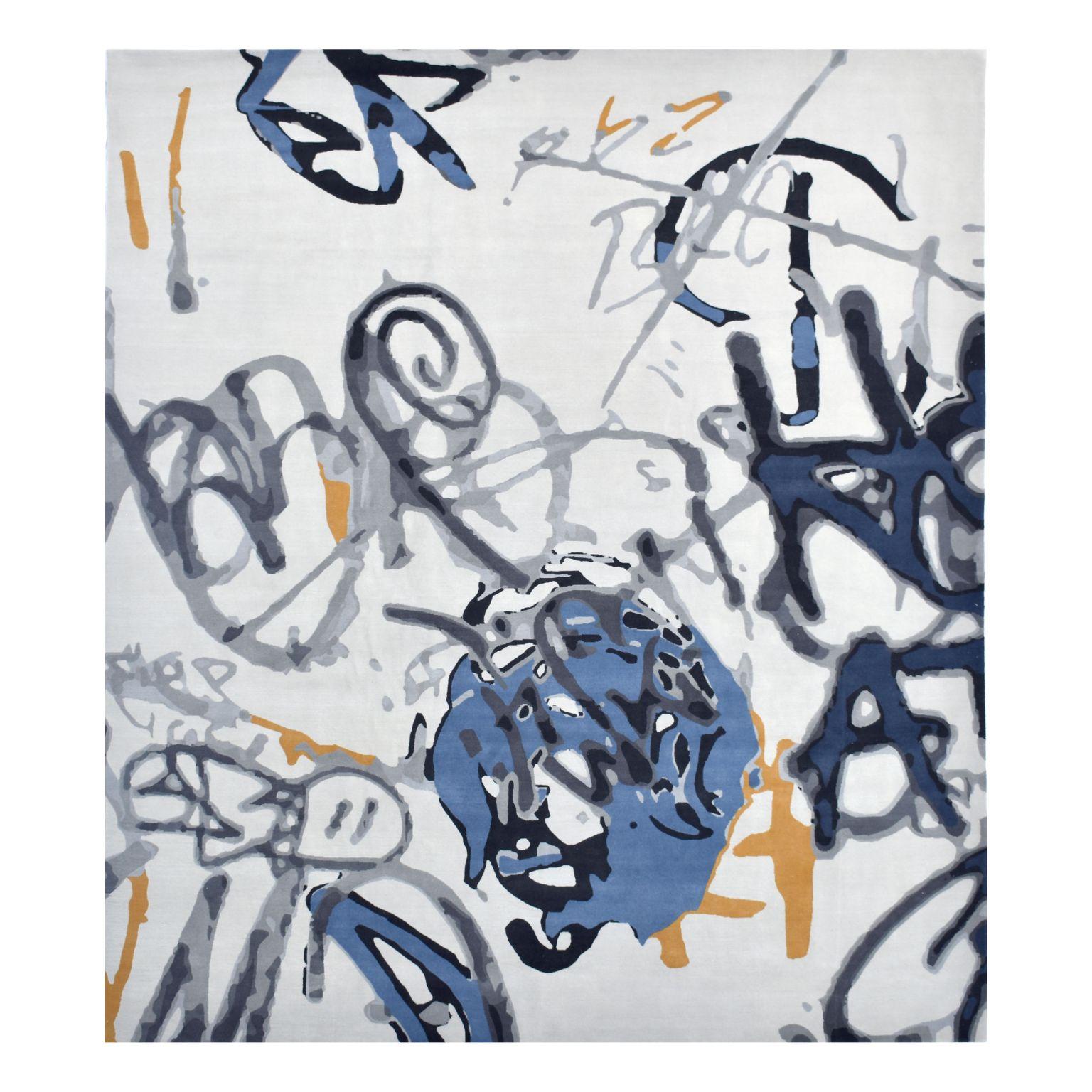 City Graffiti large rug by Art & Loom
Dimensions: D304.8 x H426.7 cm
Materials: 100% New Zealand wool
Quality (Knots per Inch): 100
Also available in different dimensions.

Samantha Gallacher has always had a keen eye for aesthetics, drawing