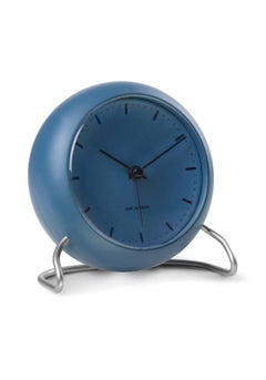 City Hall Table Clock, Stone Blue