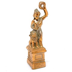 City Munich Metal Souvenir Building Bavaria Statue Vintage German