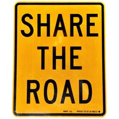 Schild der Stadt Los Angeles „Share the Road“