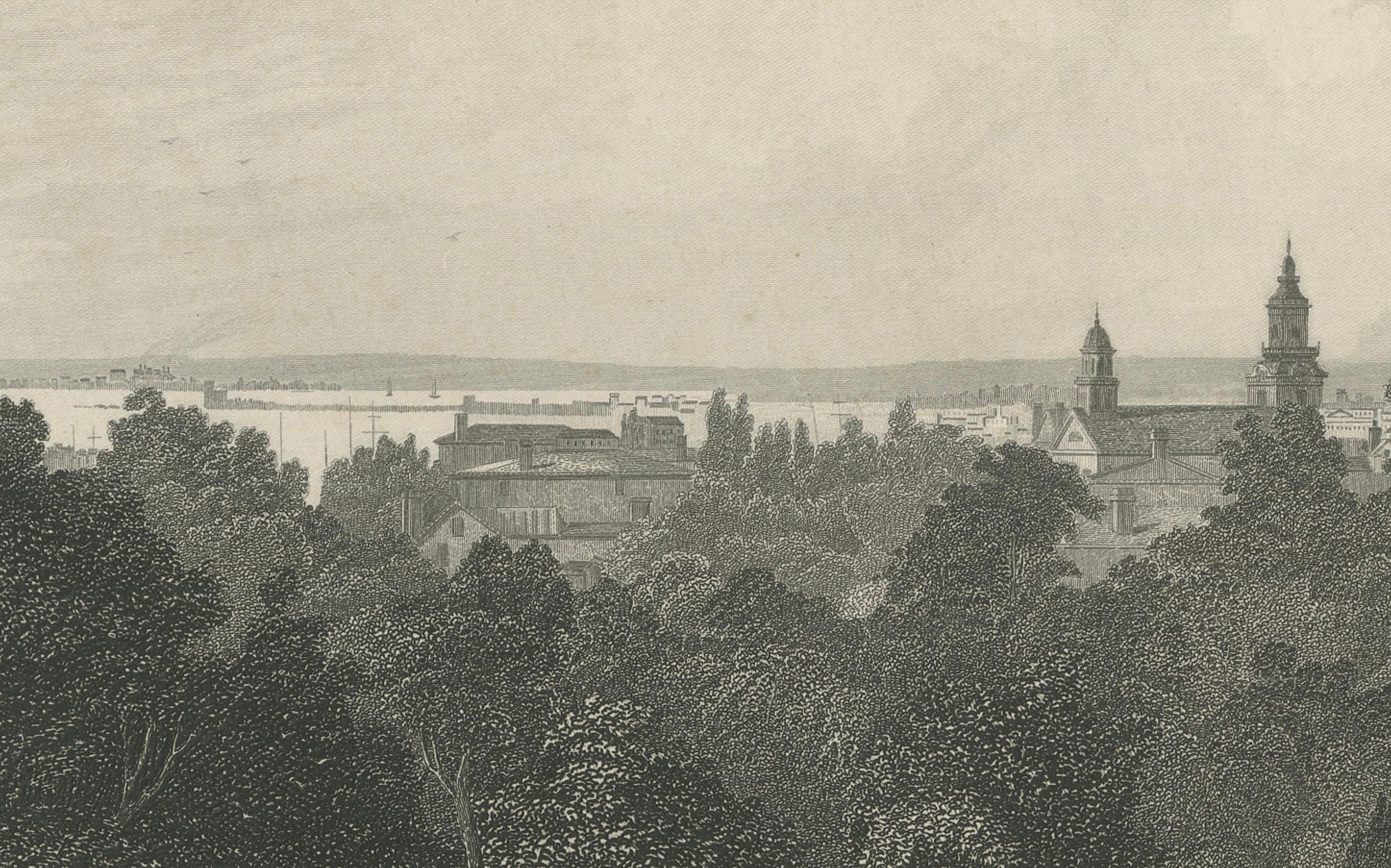 City of Milwaukee, Panoramic Urban View – American City Engraving, 1872