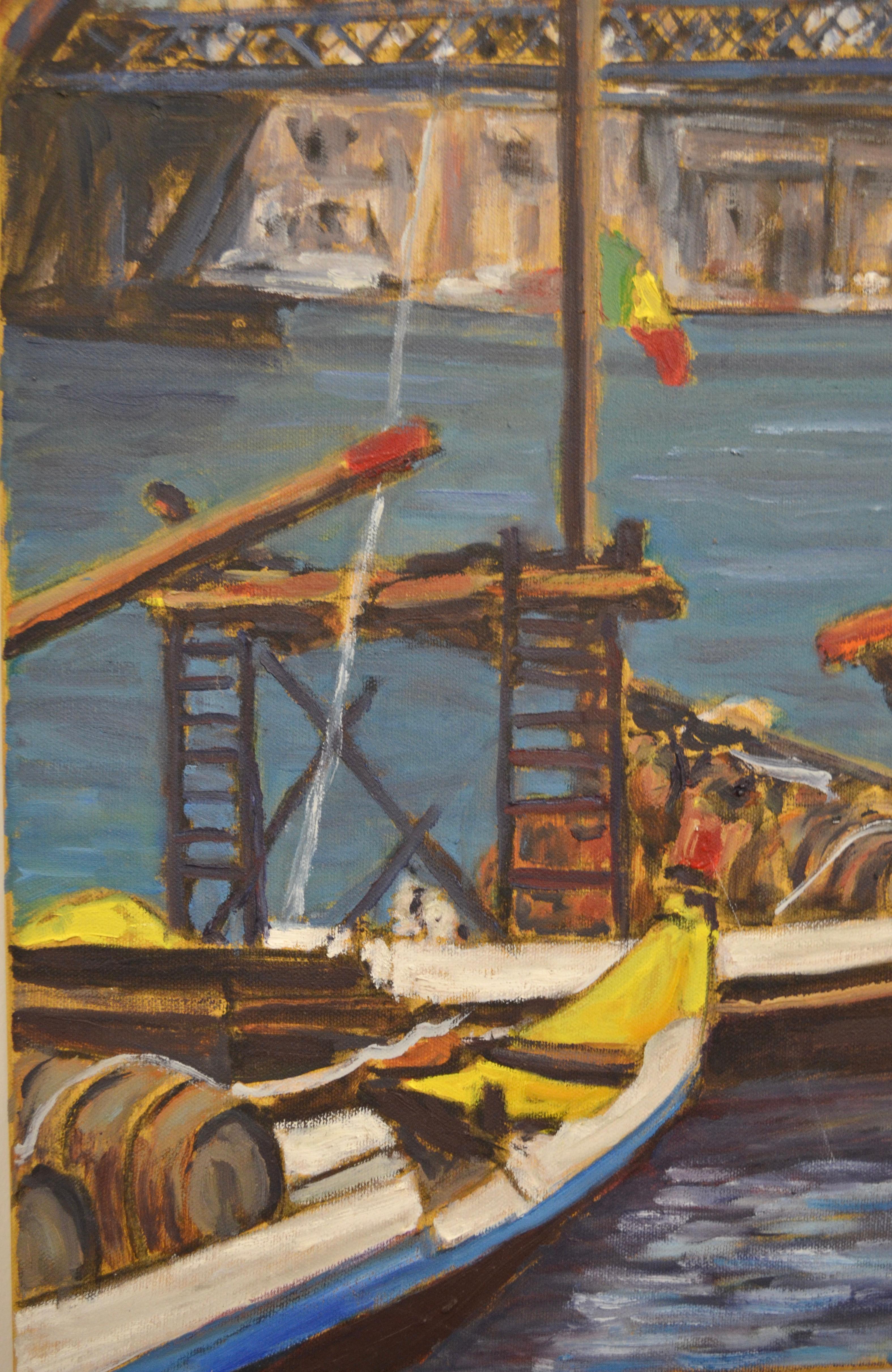 Beaux Arts City of Porto, Oil Painting For Sale