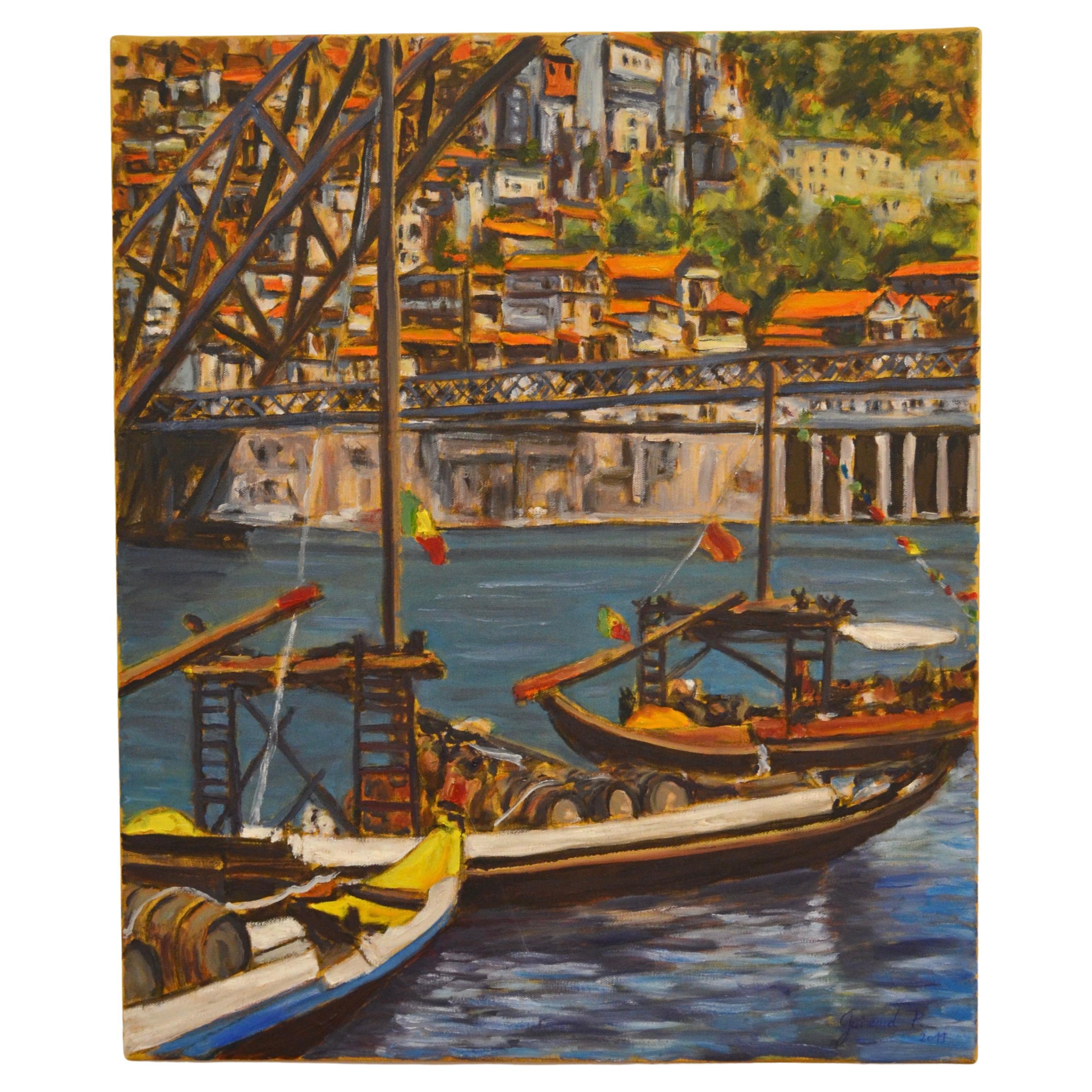 City of Porto, Oil Painting