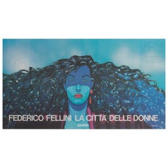 Vintage City of Women Original Italian Film Poster, 1980