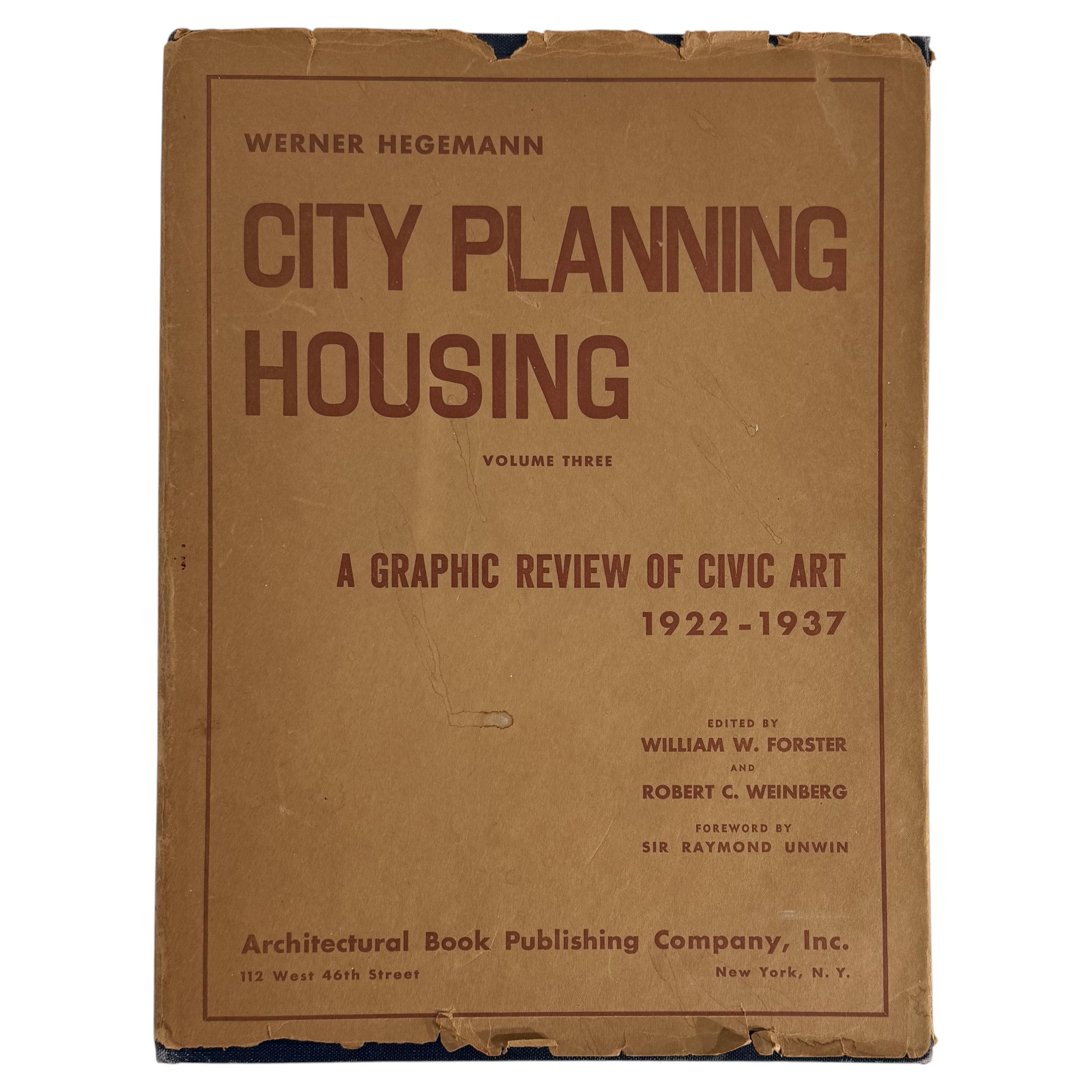 City Planning Housing. Volume III: A Graphic Review of Civic Art 1922-1937 For Sale