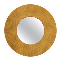 Citylights Wall Console Mirror in Brass by Matteo Cibic