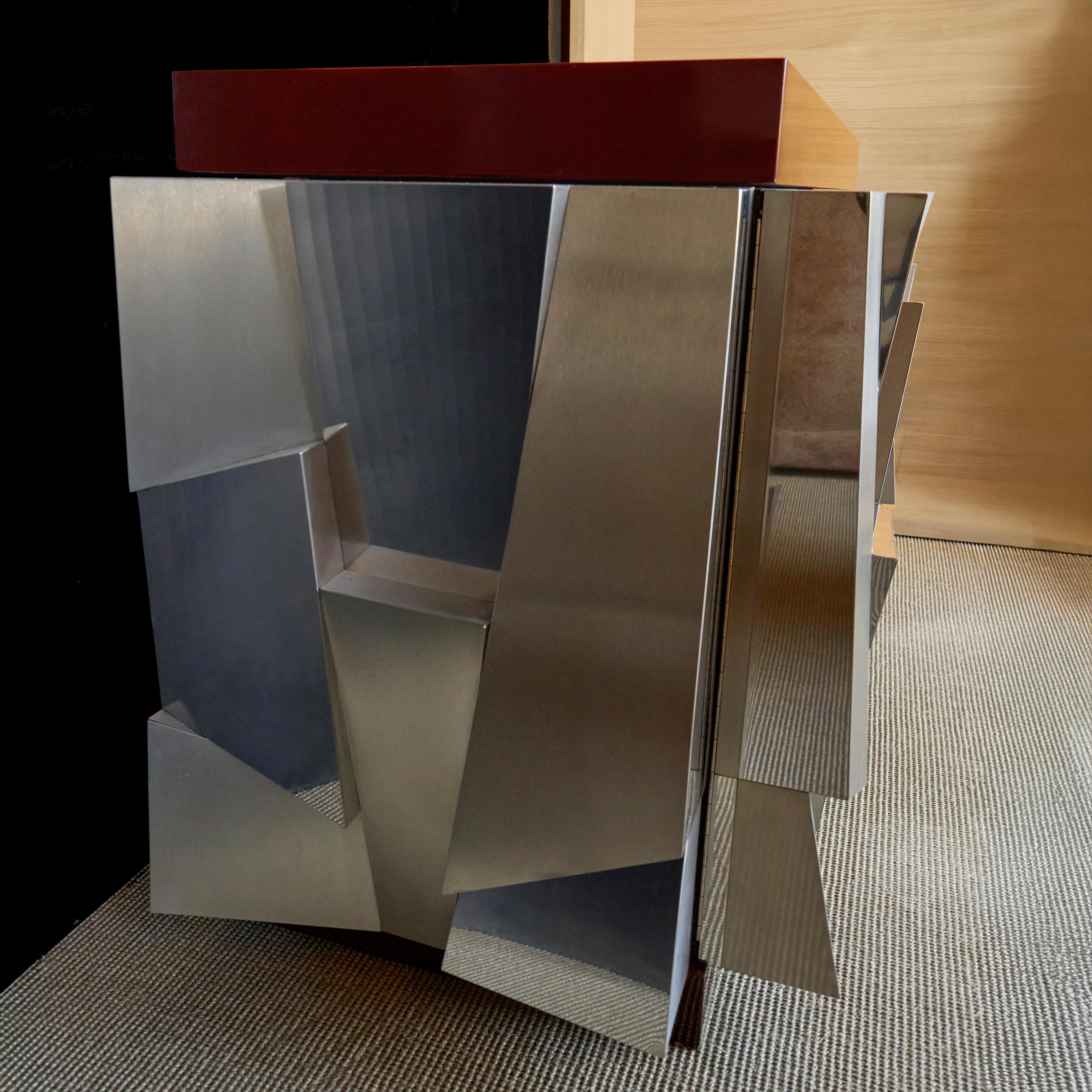 Cityscape Buffet by Paul Evans In Excellent Condition For Sale In PARIS, FR