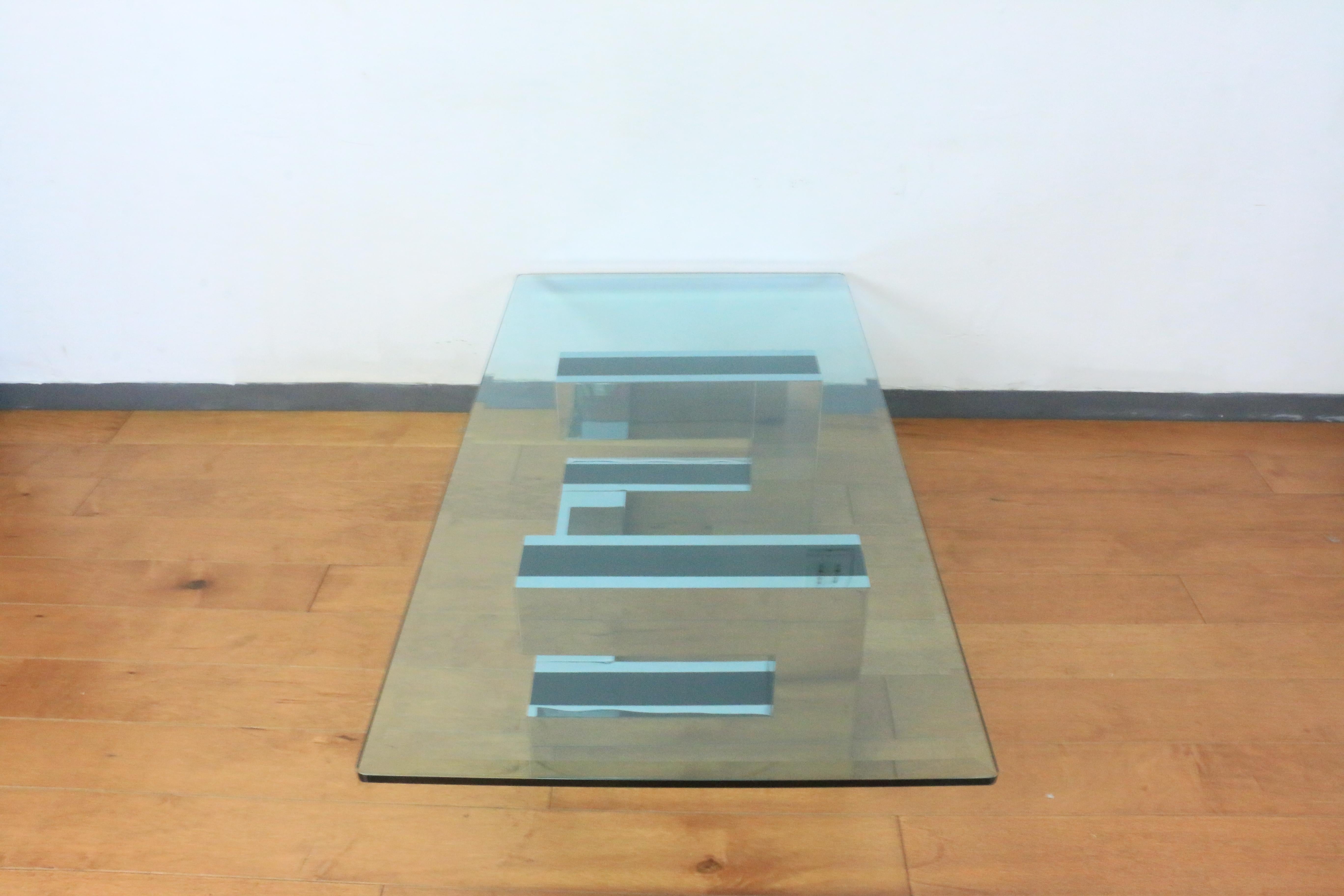 Late 20th Century Cityscape Coffee Table Attributed to Paul Evans For Sale