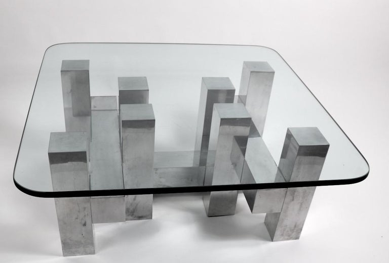 Cityscape Style Coffee Table by Paul Mayen for Habitat at 1stDibs aluminio mayen