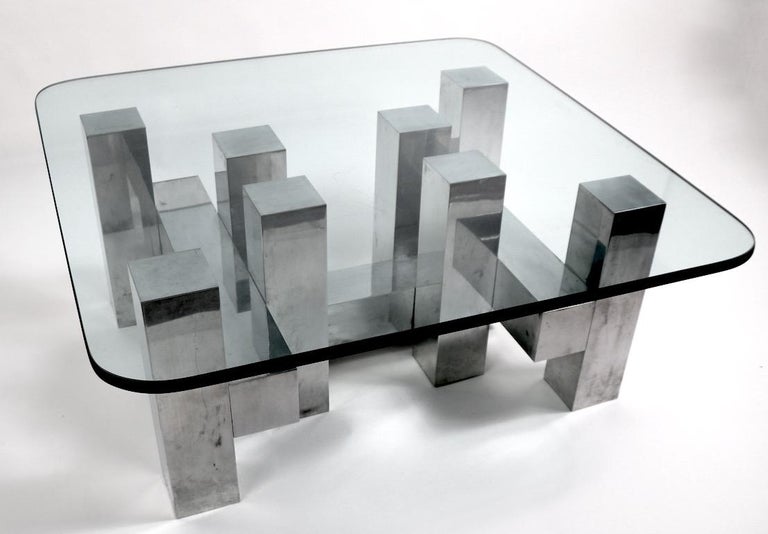 Cityscape Style Coffee Table by Paul Mayen for Habitat at 1stDibs aluminio mayen