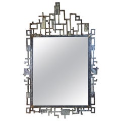 Cityscape Style Iron Mirror