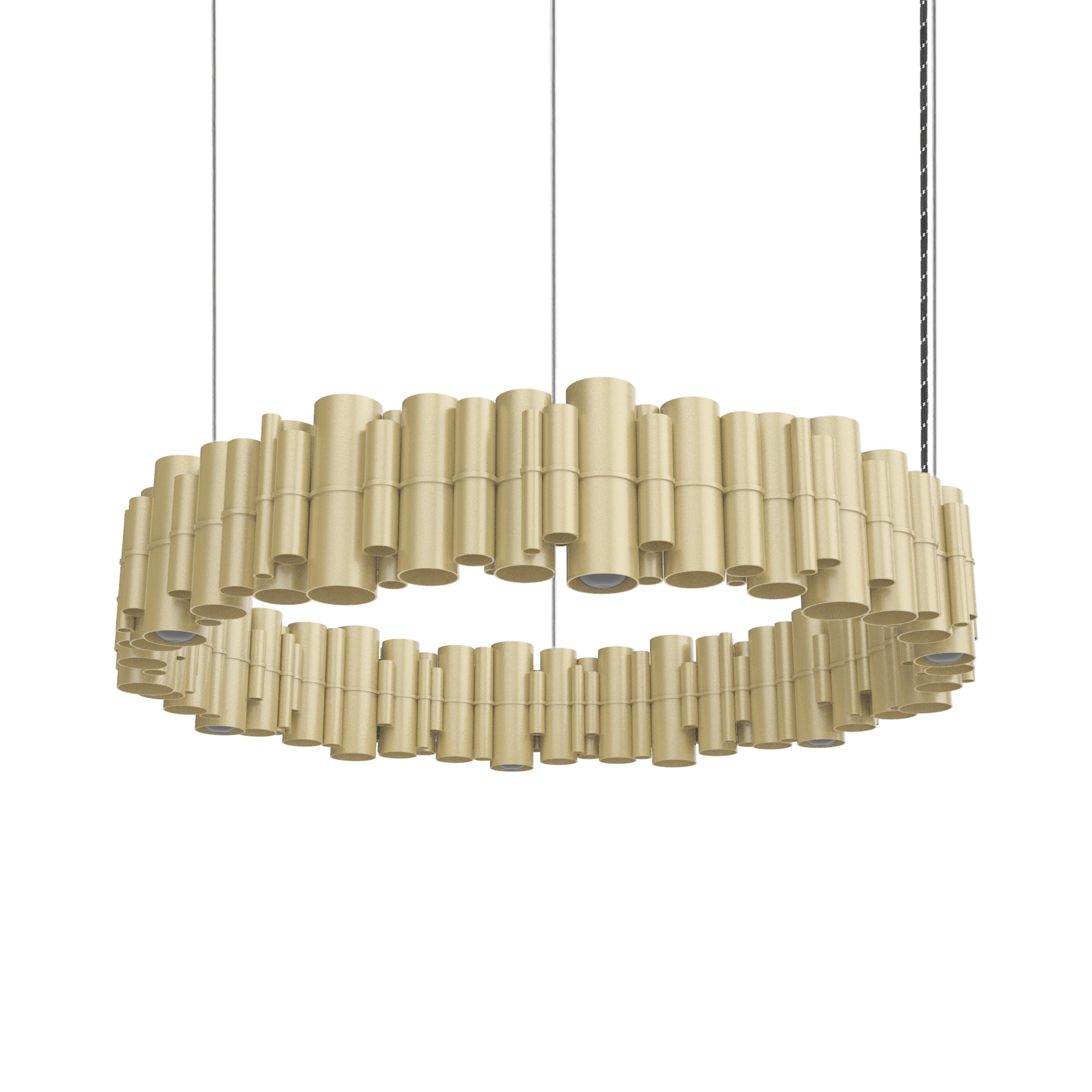 Alluminio Lampada a sospensione Cityscape Suburban 12 Spot Bronze di JSPR in vendita