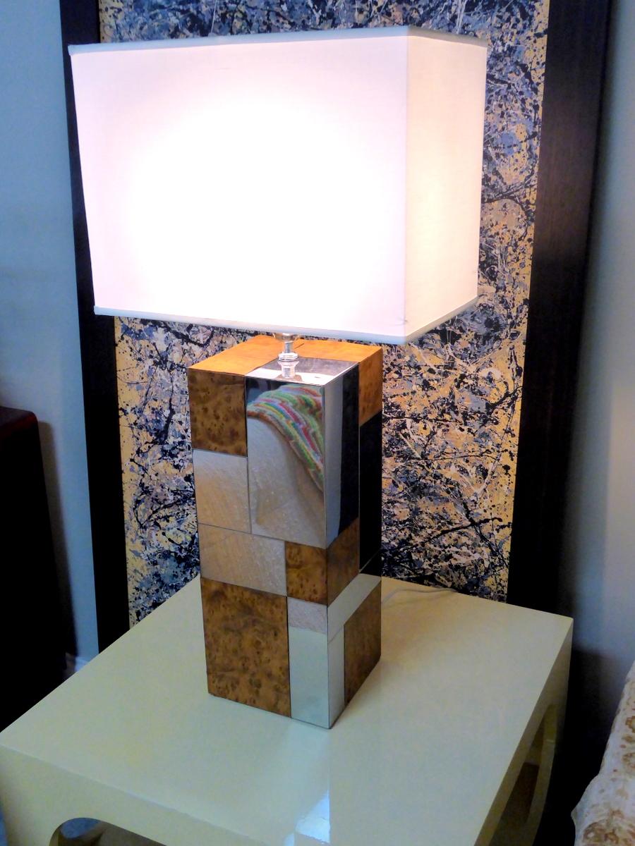 Cityscape Table Lamp by Paul Evans for Directional In Good Condition For Sale In Palm Beach Gardens, FL