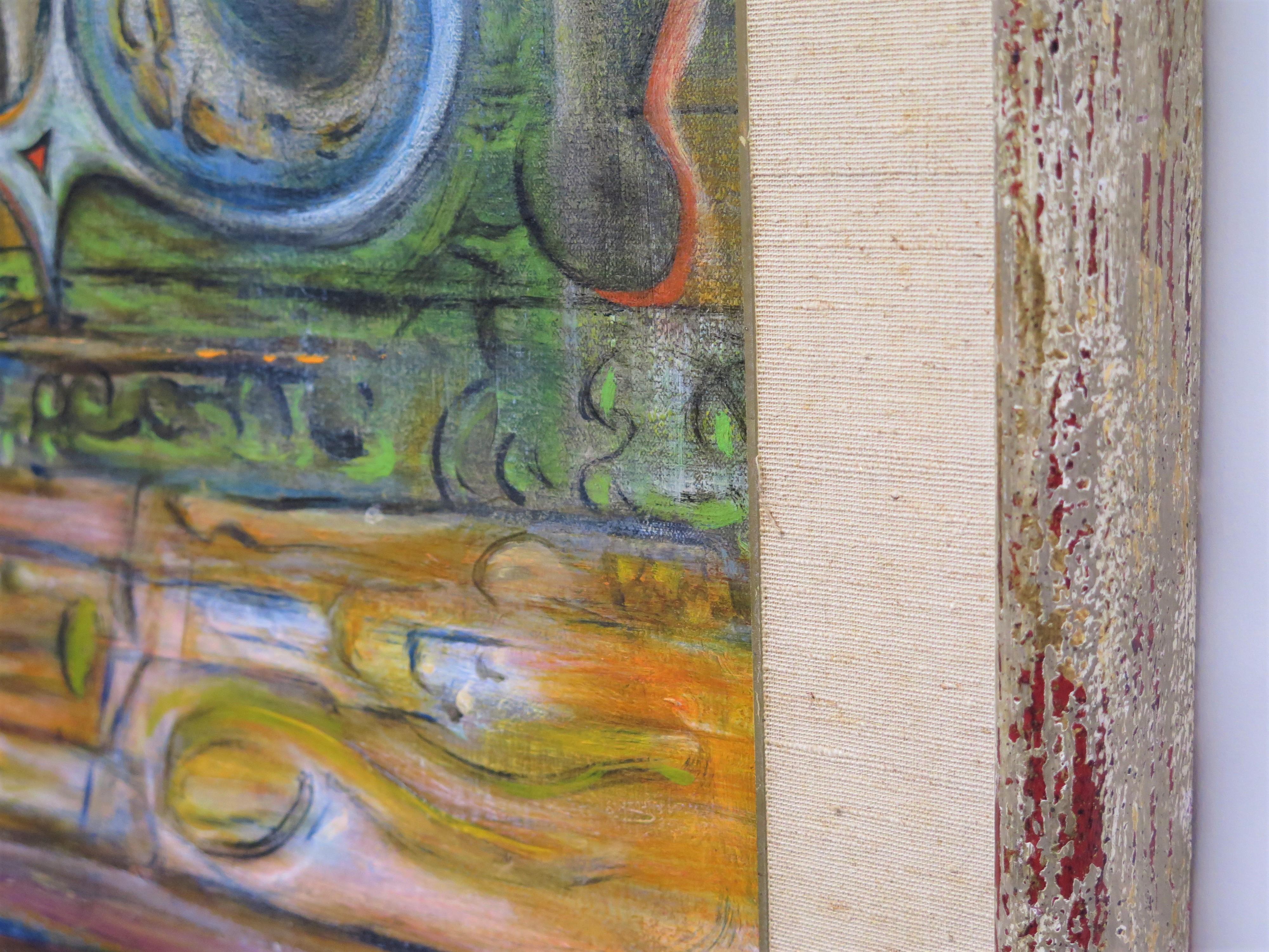 Cityscapes '62, by Surrealist Painter Roy Dimitri Parsons (American, 1926-2007) For Sale 3