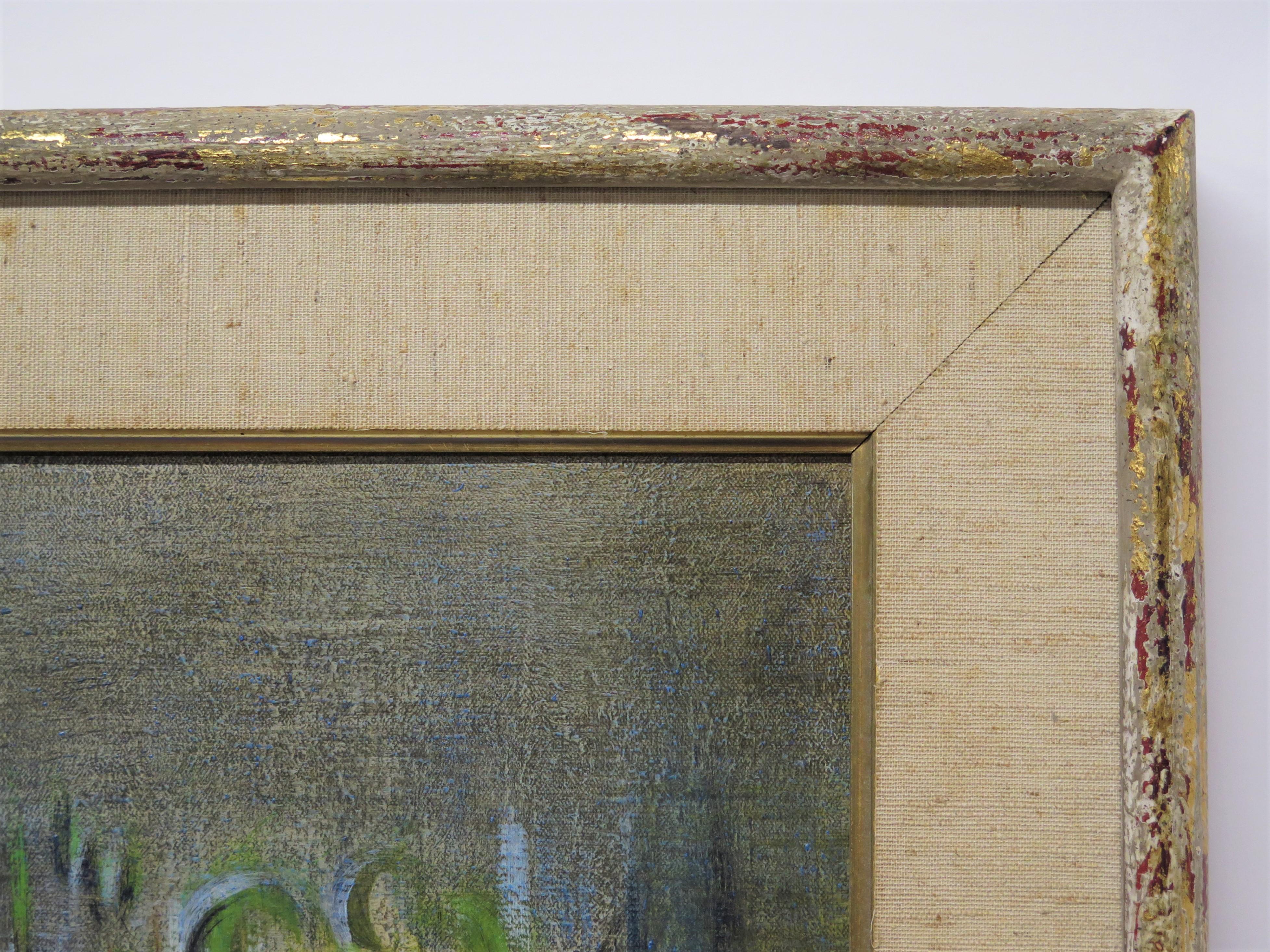 Cityscapes '62, by Surrealist Painter Roy Dimitri Parsons (American, 1926-2007) For Sale 4