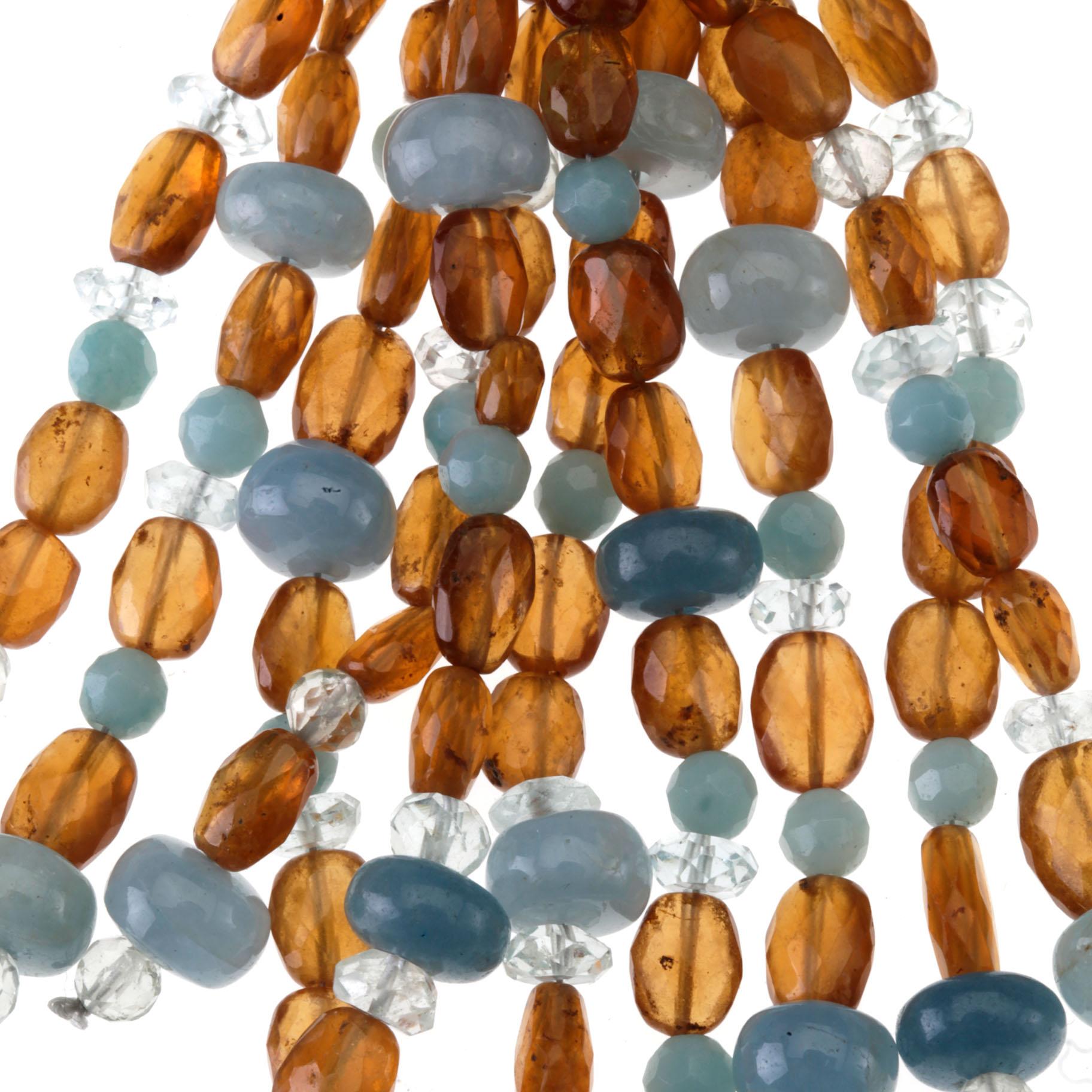 Ciuffi-Serie acquamarina  Tormalina und Gold 18k (Künstler*in) im Angebot