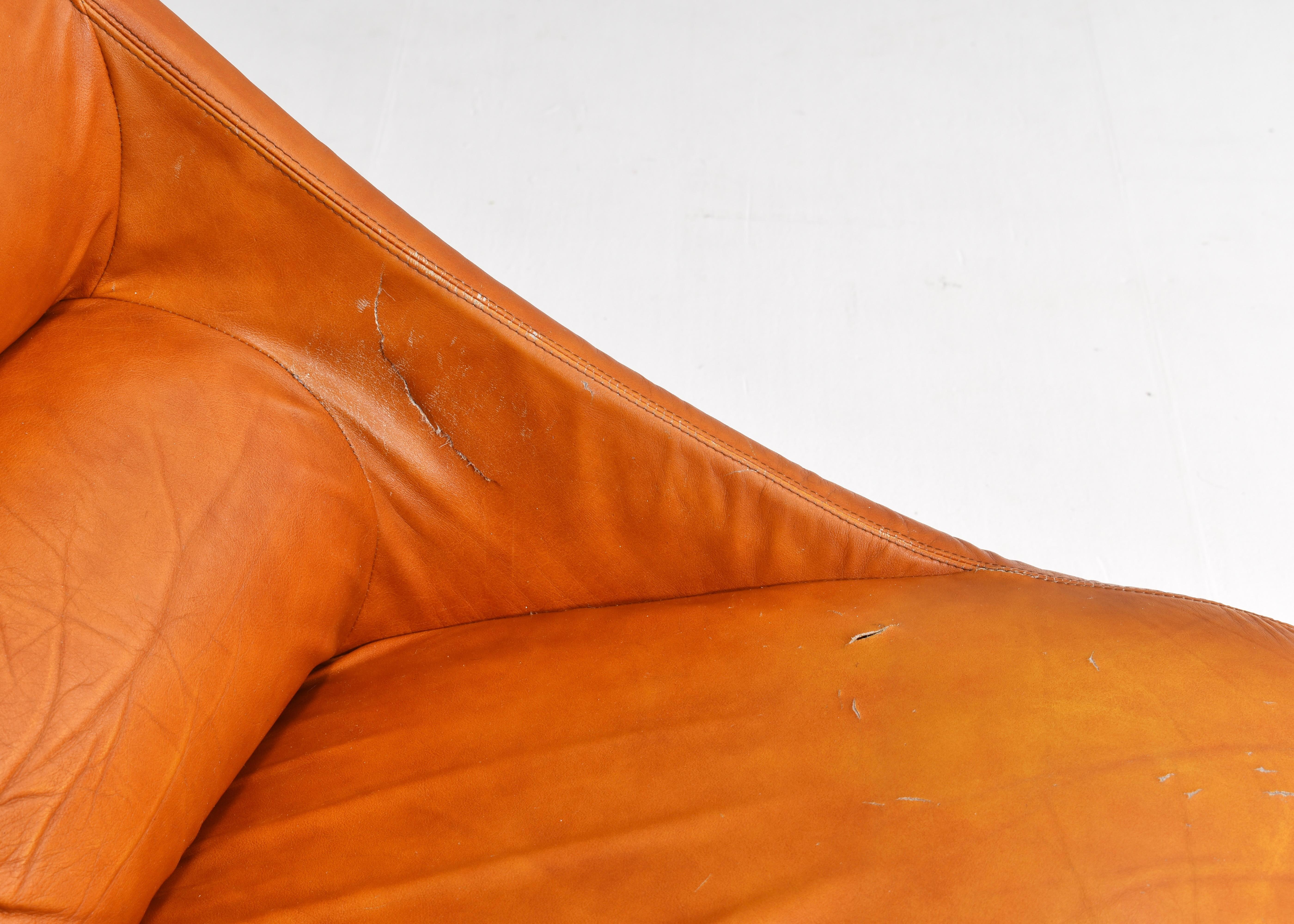 Chaises Ciuingam en cuir par De Pas, D'Urbino, Lomazzi pour BBB Bonacina- 1967 en vente 7