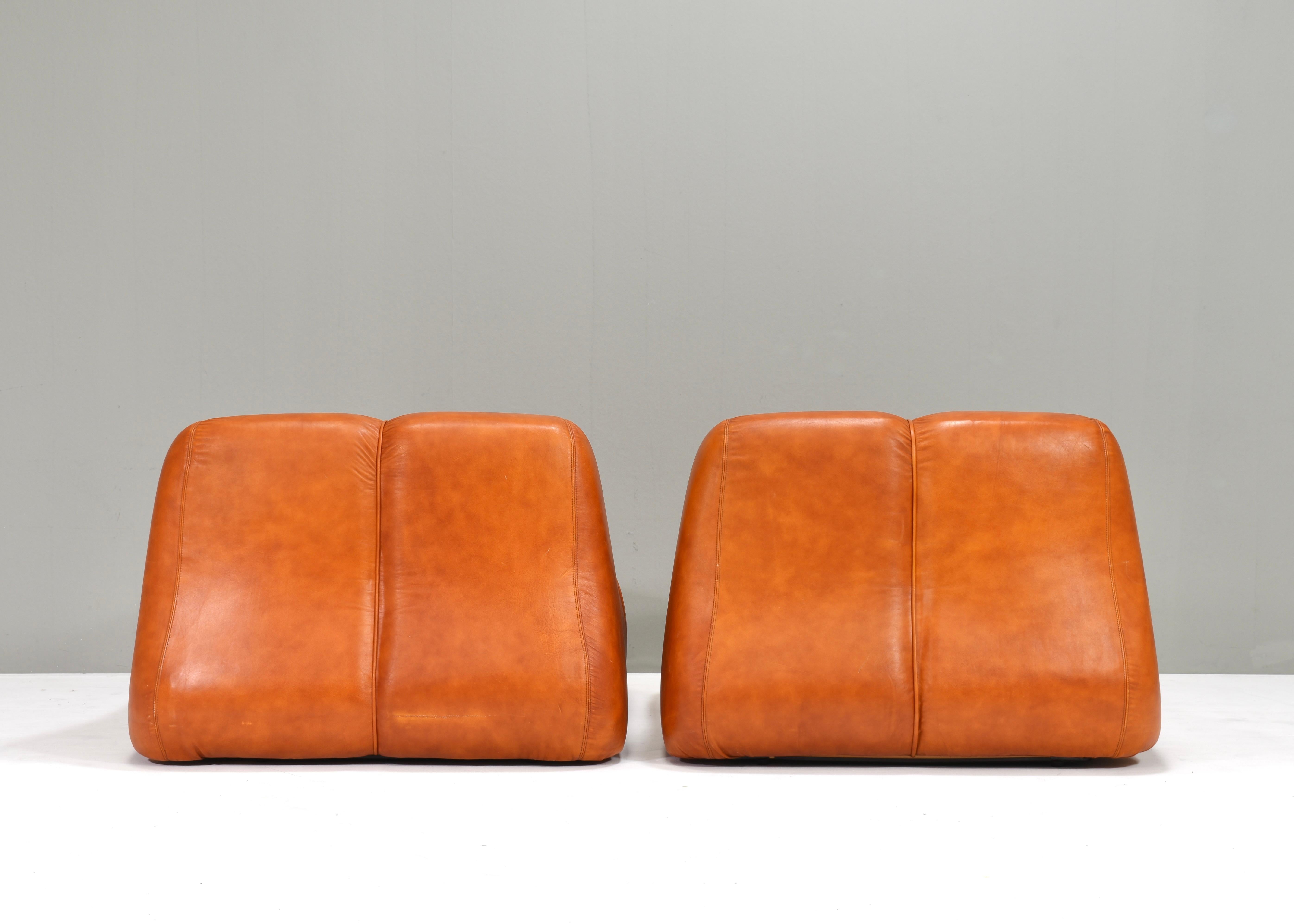 Chaises Ciuingam en cuir par De Pas, D'Urbino, Lomazzi pour BBB Bonacina- 1967 en vente 2