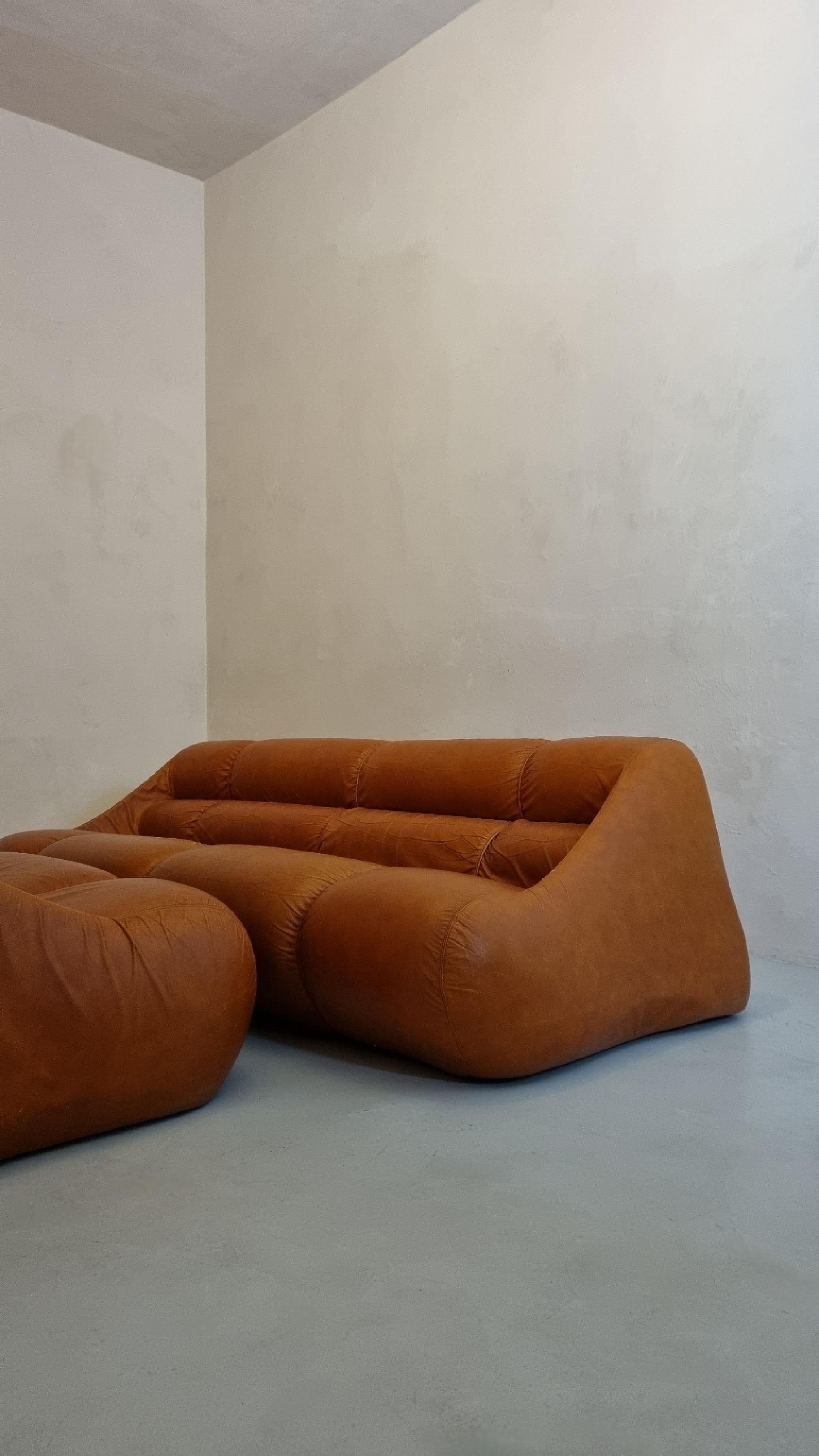Mid-Century Modern Ciuingam sofas by De Pas D' Urbino & Lomazzi for BBB Bonacina, Italy 1967 For Sale