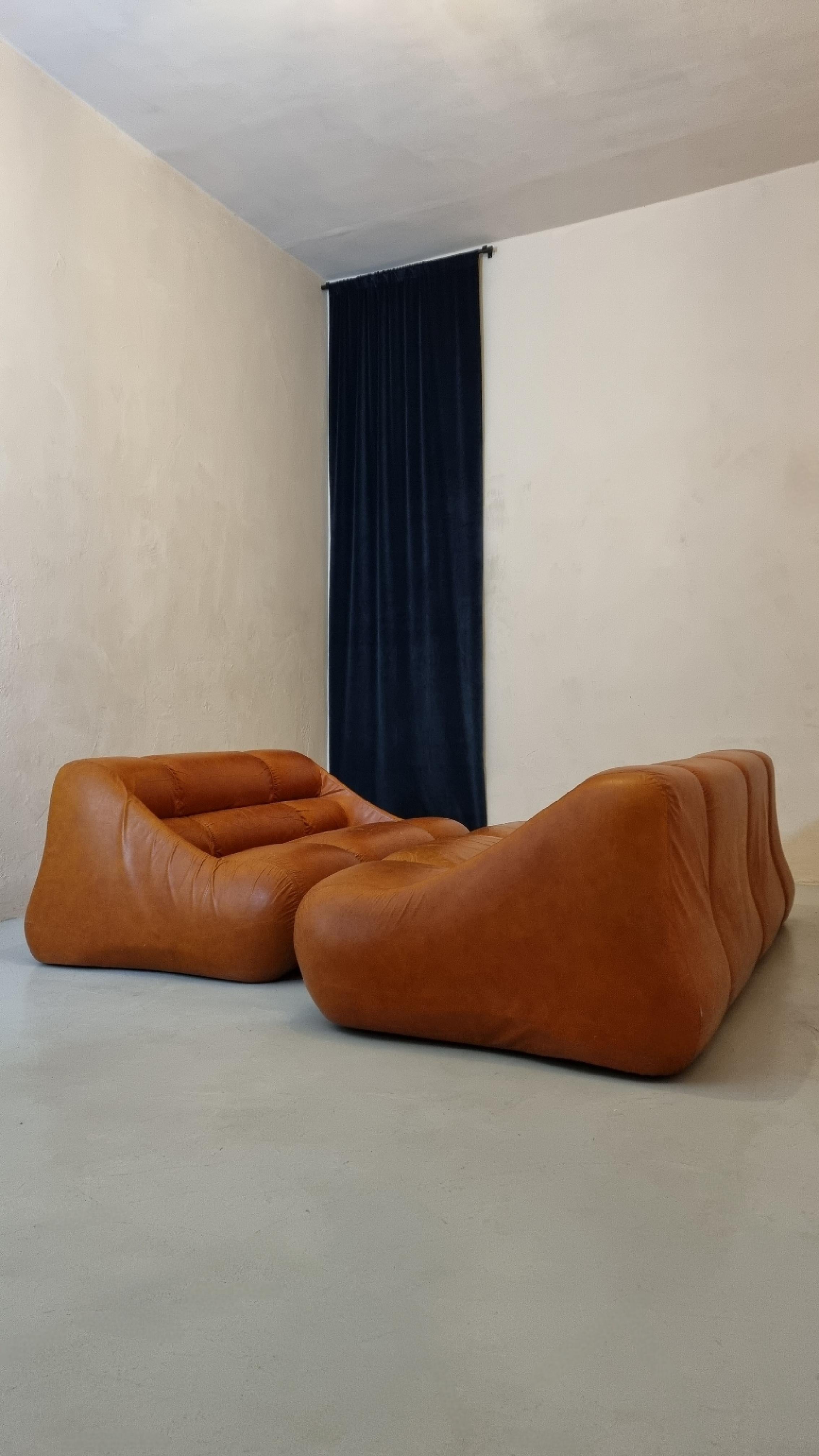 Italian Ciuingam sofas by De Pas D' Urbino & Lomazzi for BBB Bonacina, Italy 1967 For Sale