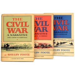 Vintage Civil War: A Narrative 3 Vol. Set by Shelby Foote