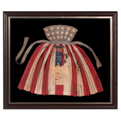 Civil War Apron, Made In Cambridge, OH by Laura, Hynes, ca 1861